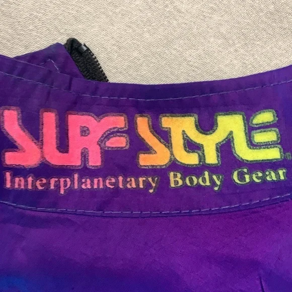 80’s SURF STYLE!  Interplanetary Body Gear. Pullover windbreaker 1/4 zip jacket. - Picture 7 of 15